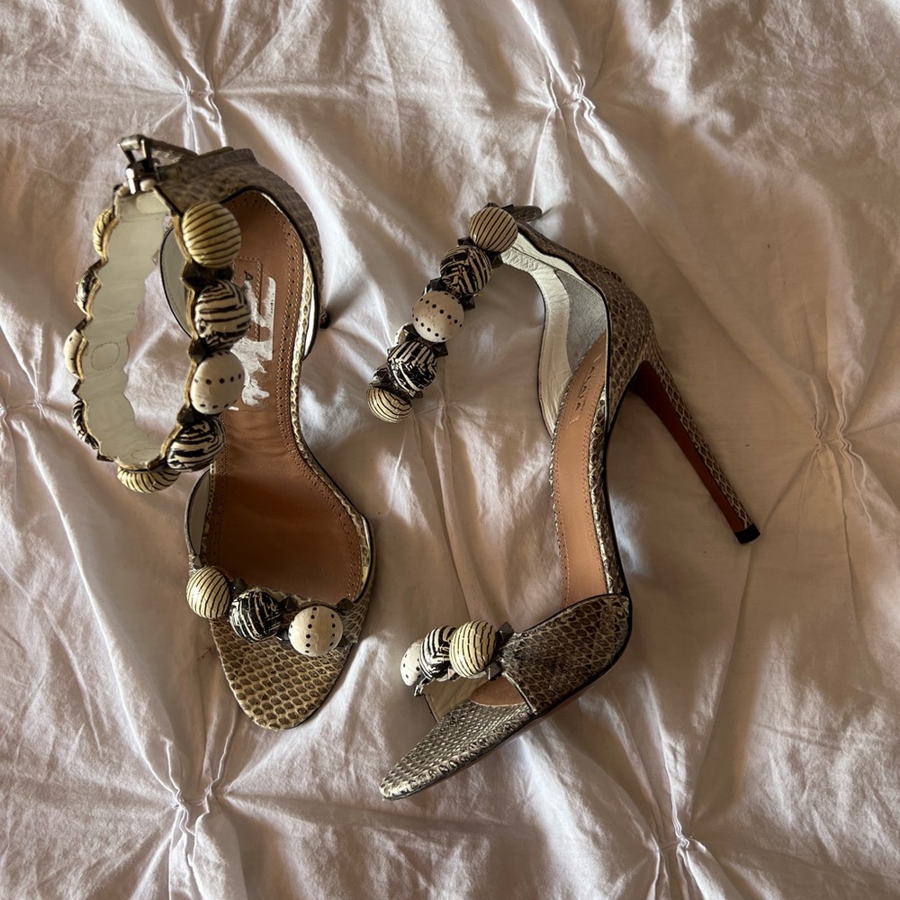 Alaia heeled studded sandals